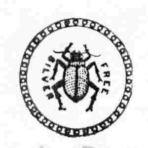 Silver bug pin from 1896 election