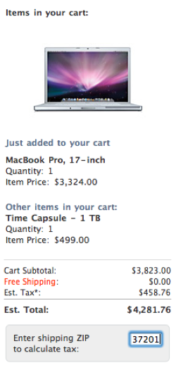 Laptop shipped to TN