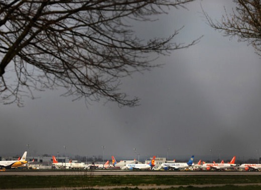 grounded european flights