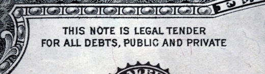 Legal tender laws
