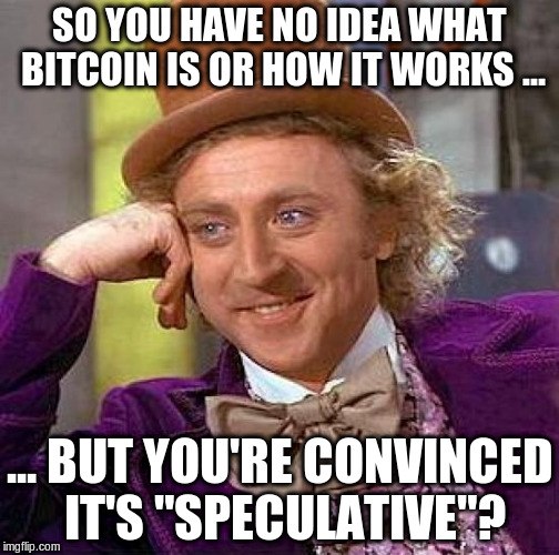 bitcoin speculation